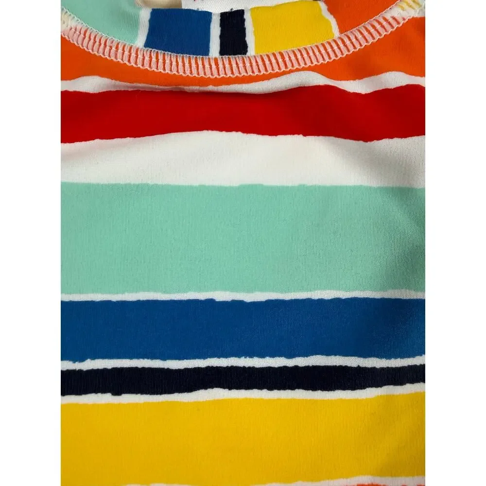 Hanna Andersson Rainbow Stripe Rash Guard Size 6–12 Months Swim